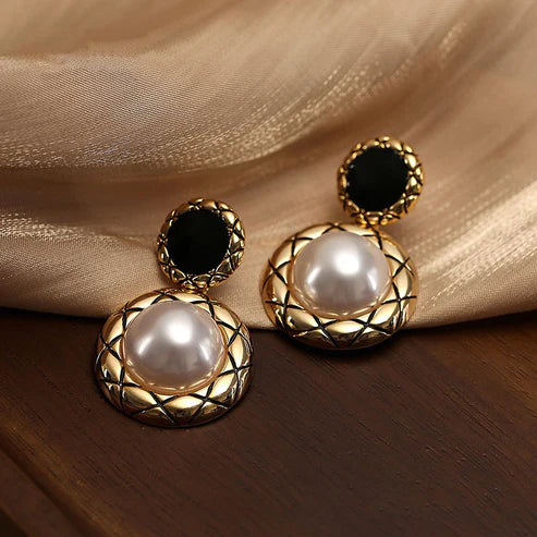 French Vintage Pattern Earrings