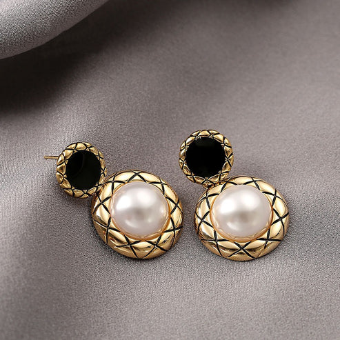 French Vintage Pattern Earrings