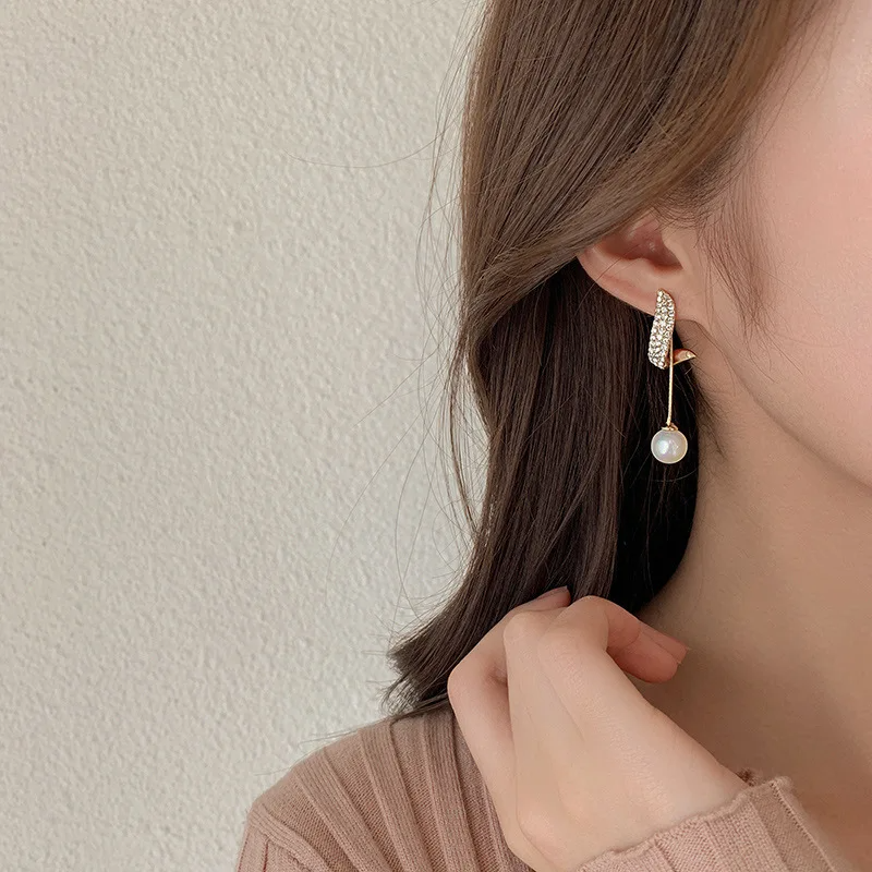 Crystal Long Tassel Exquisite Drop Earrings