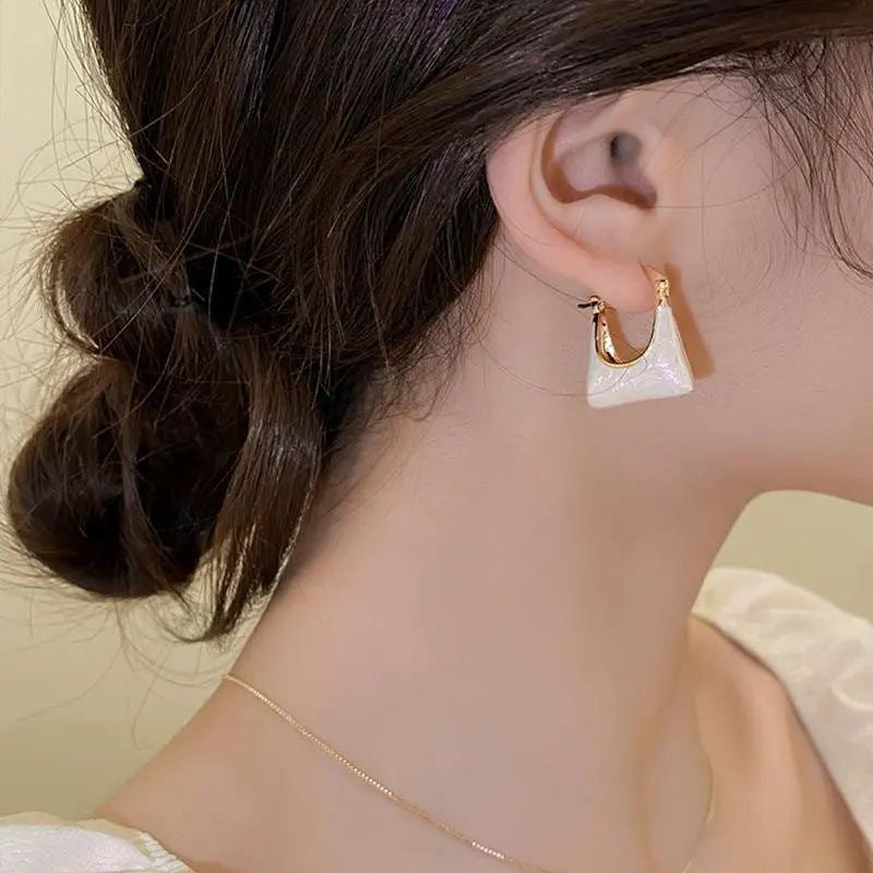 Korean fashion bag drop earrings
