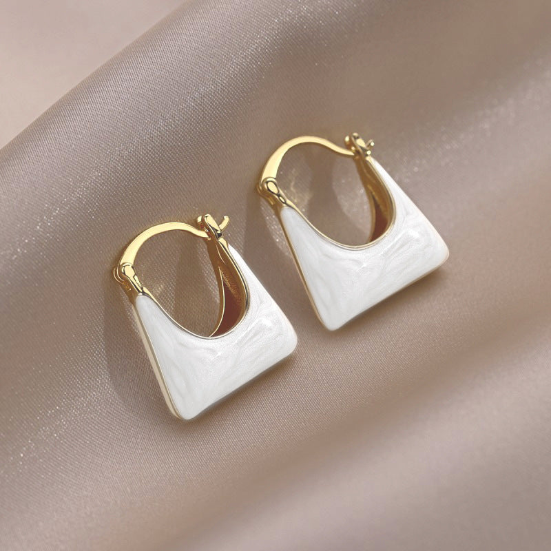 Korean fashion bag drop earrings