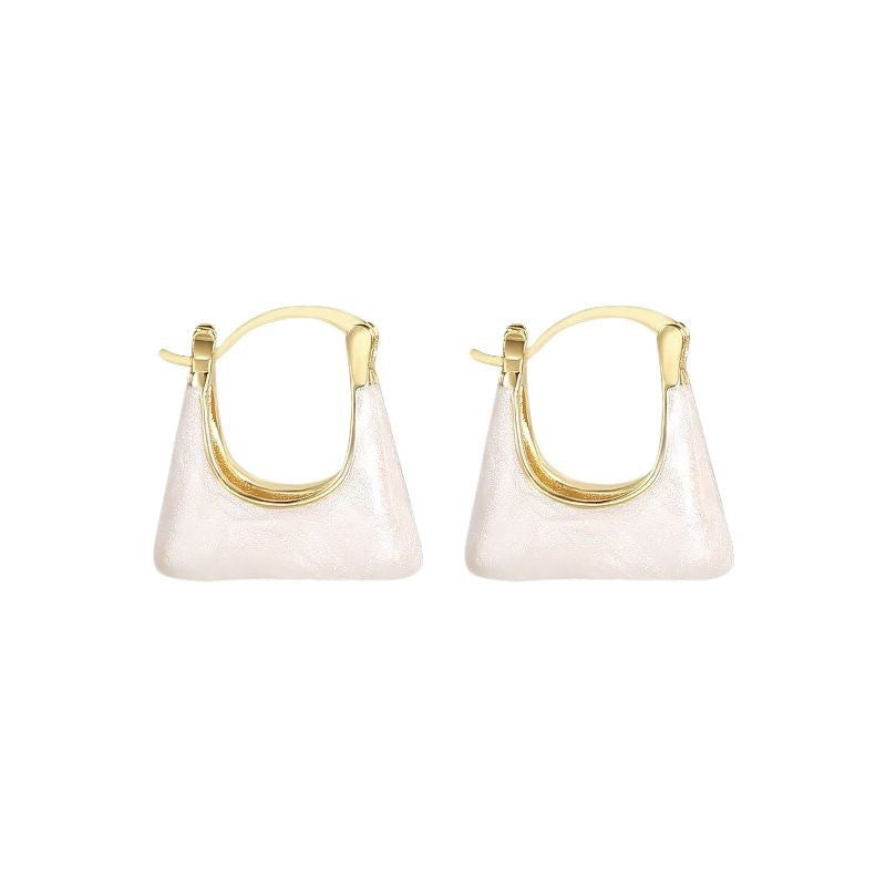 Korean fashion bag drop earrings